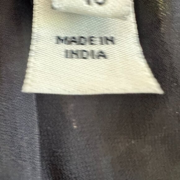 River island Paisley Ruffle Tiered Gold Metallic Accent Deep V - Picture 2 of 16